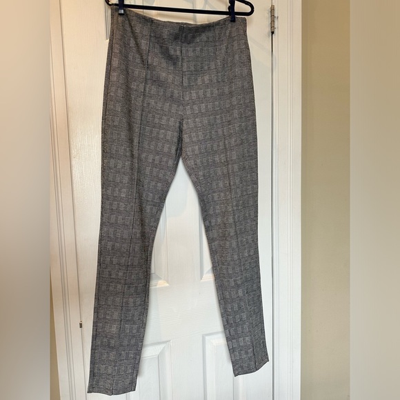 NWT grey plaid stretch pants - Picture 1 of 3